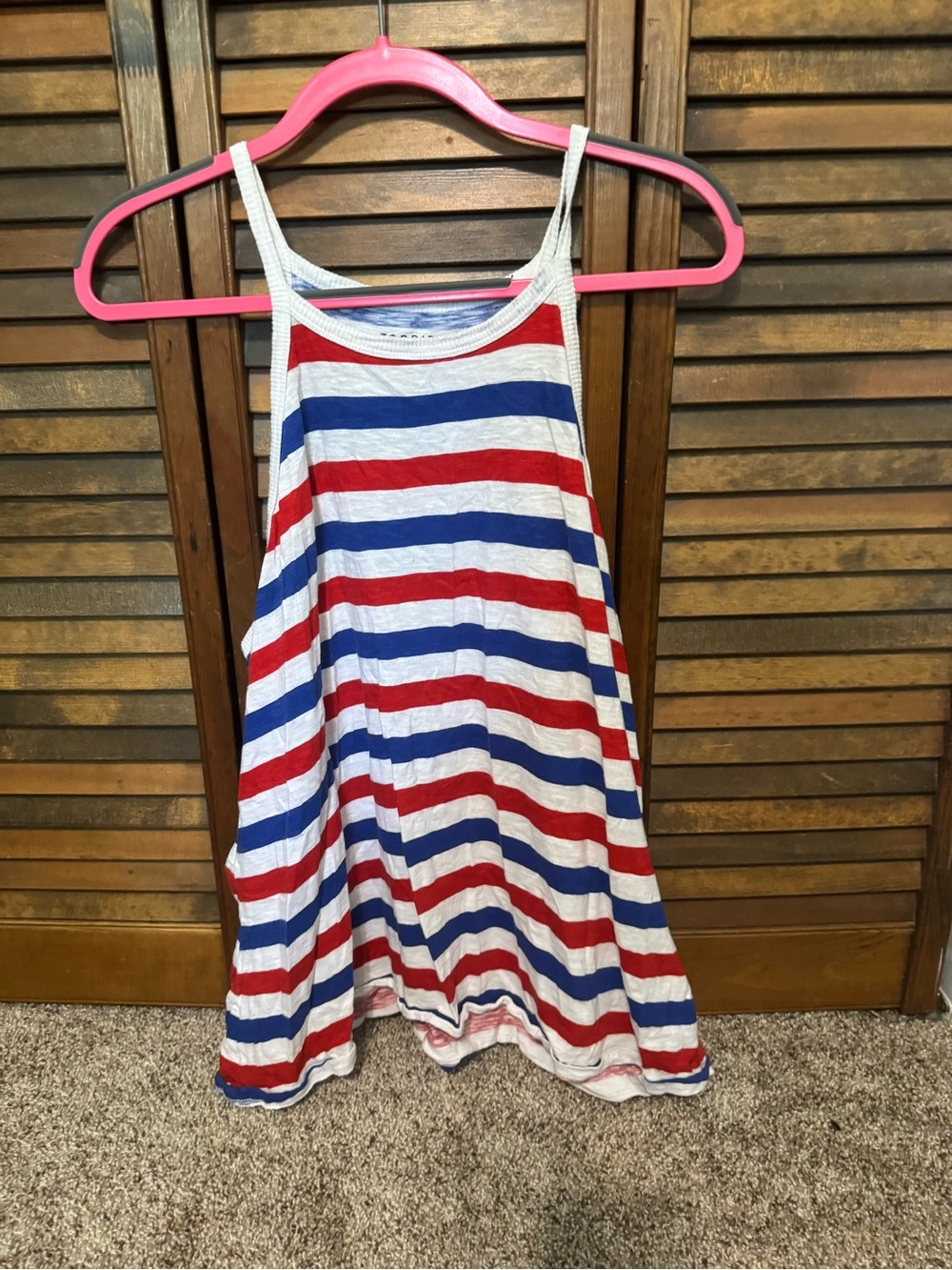 torrid Red, Blue & White Striped Tank Top USA patriotic